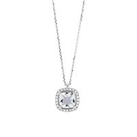 Collana Bliss Donna Stephanie in Oro bianco Acquamarina 0.09 Ct 20108573 - 20108573